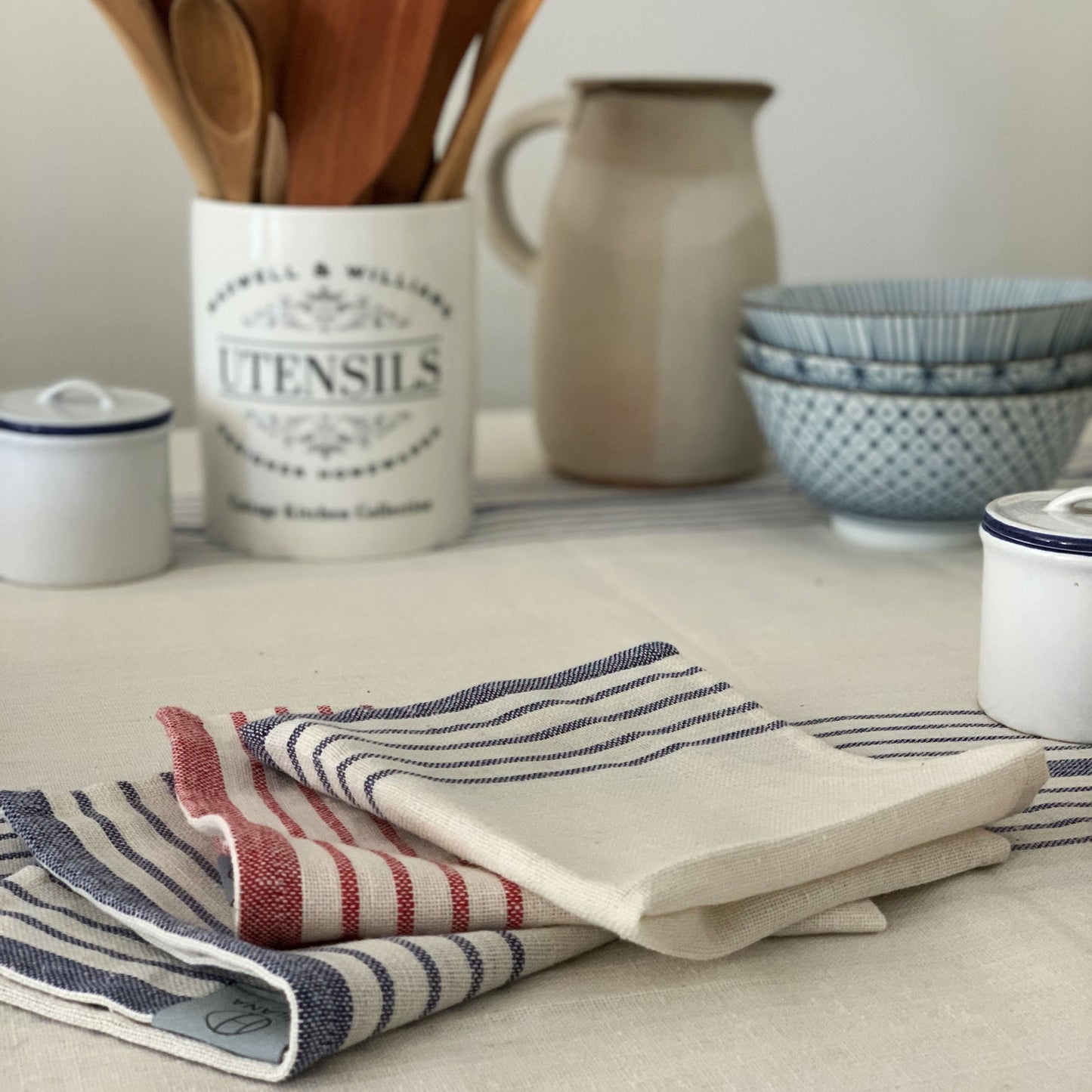 Natural Linen Table Set | Eco-Friendly Dining & Kitchen Essentials