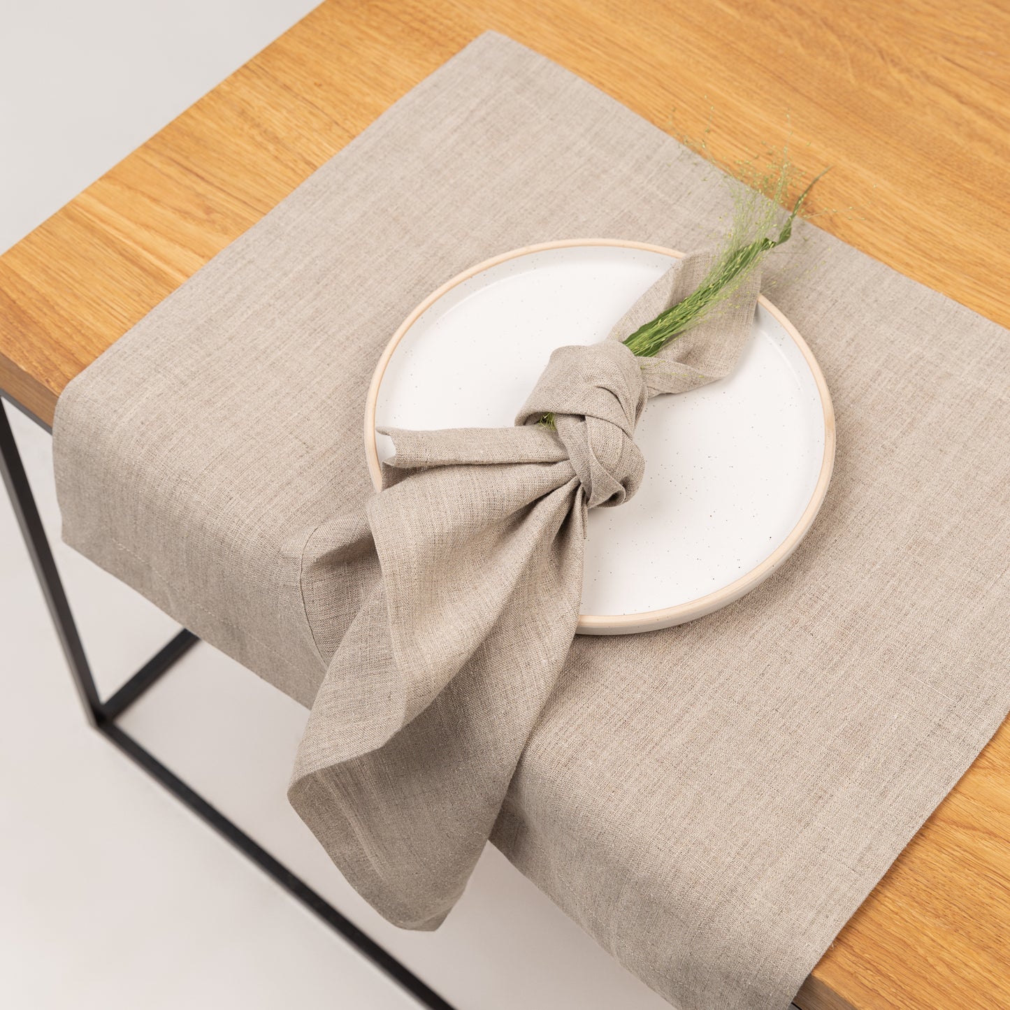 Natural Linen Placemat - Eco-Friendly Rectangular Table Mat