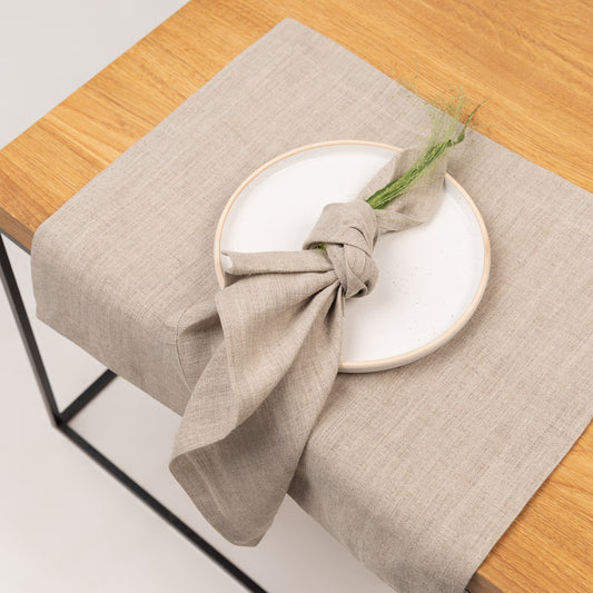 Natural Linen Placemat - Eco-Friendly Rectangular Table Mat